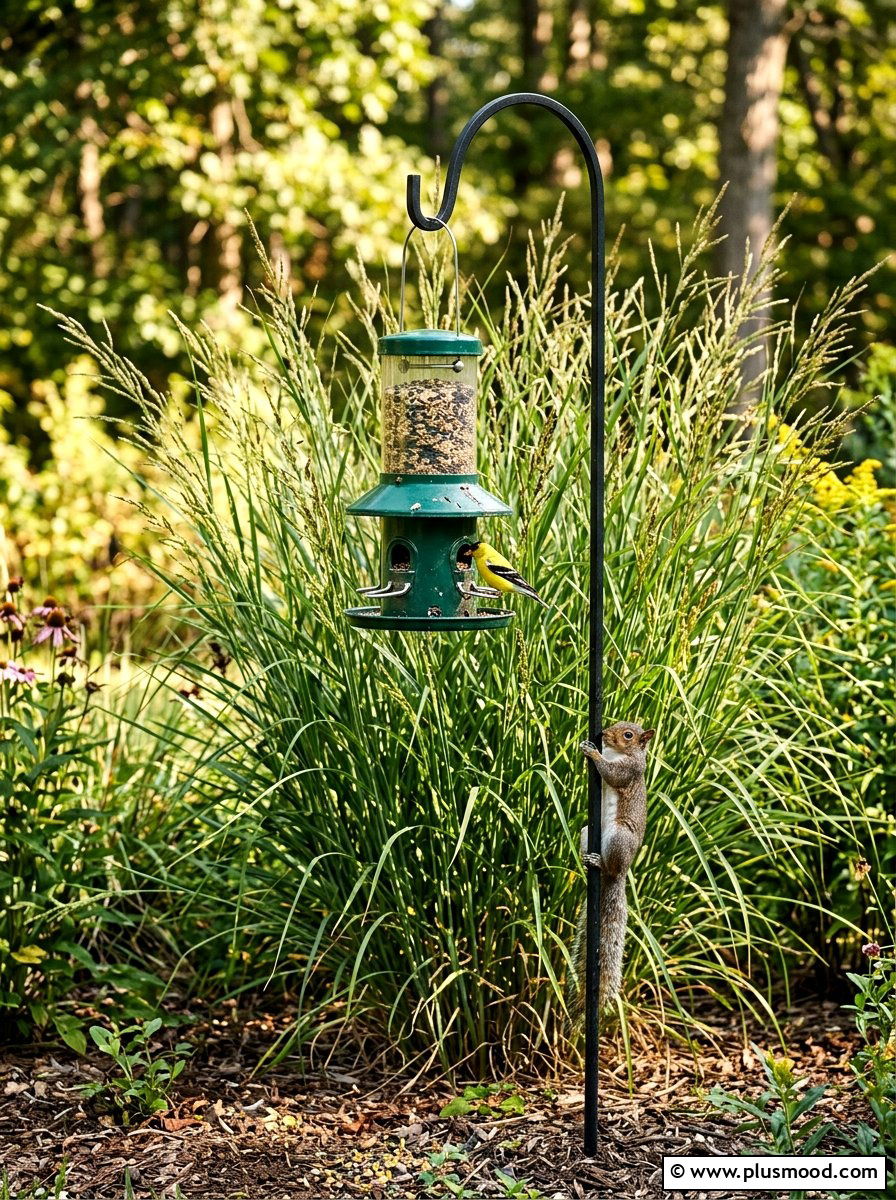 Squirrel proof bird feeder - 25 small backyard ideas with bird feeders