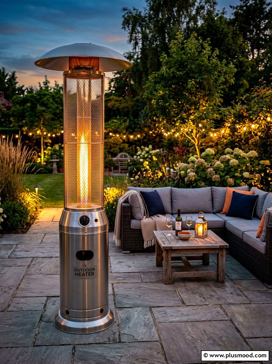 Standing Patio Heater - 25 summer backyard decor ideas