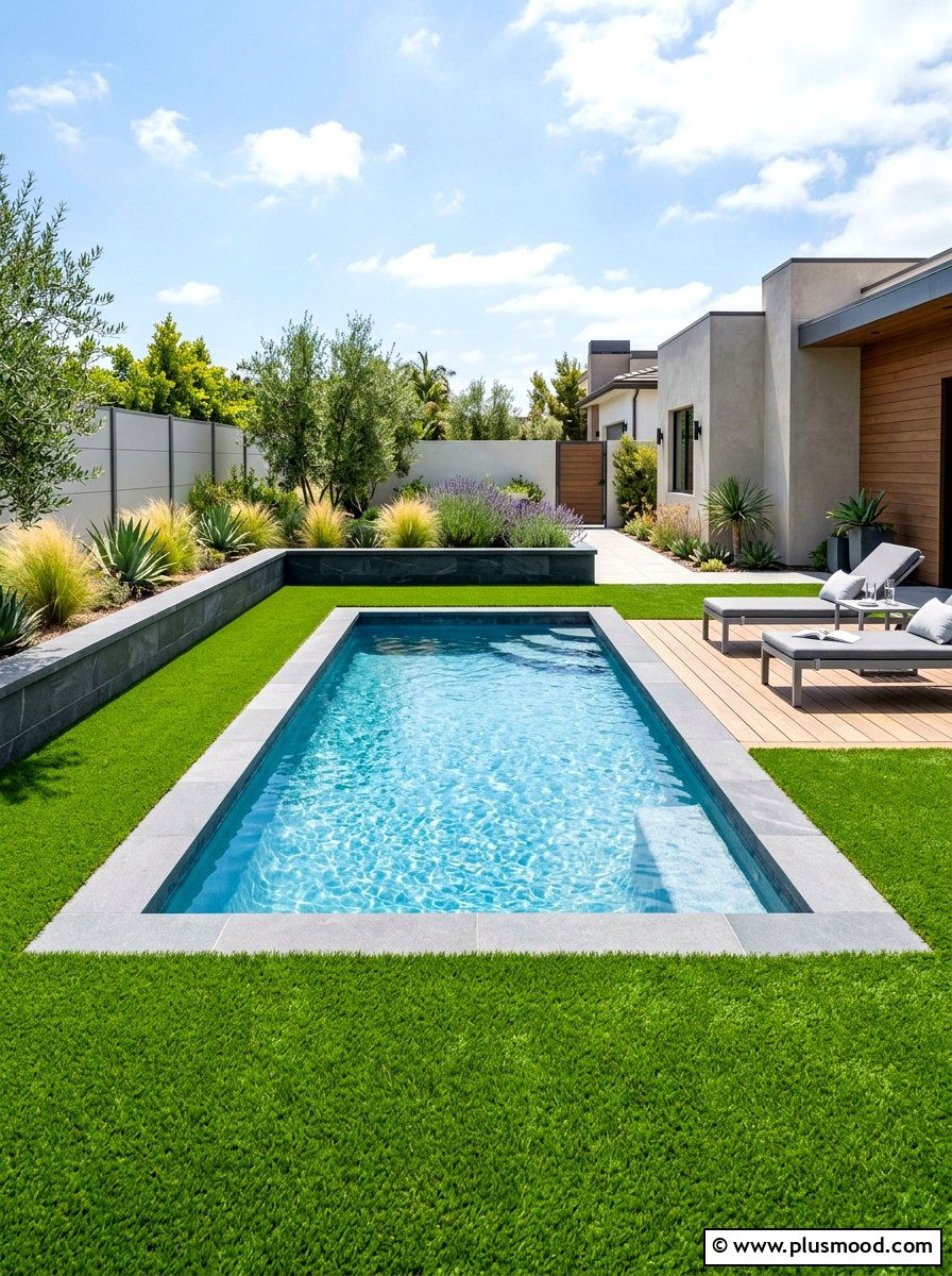 Star jasmine pool trellis hedge - 25 pool landscaping ideas with privacy hedge