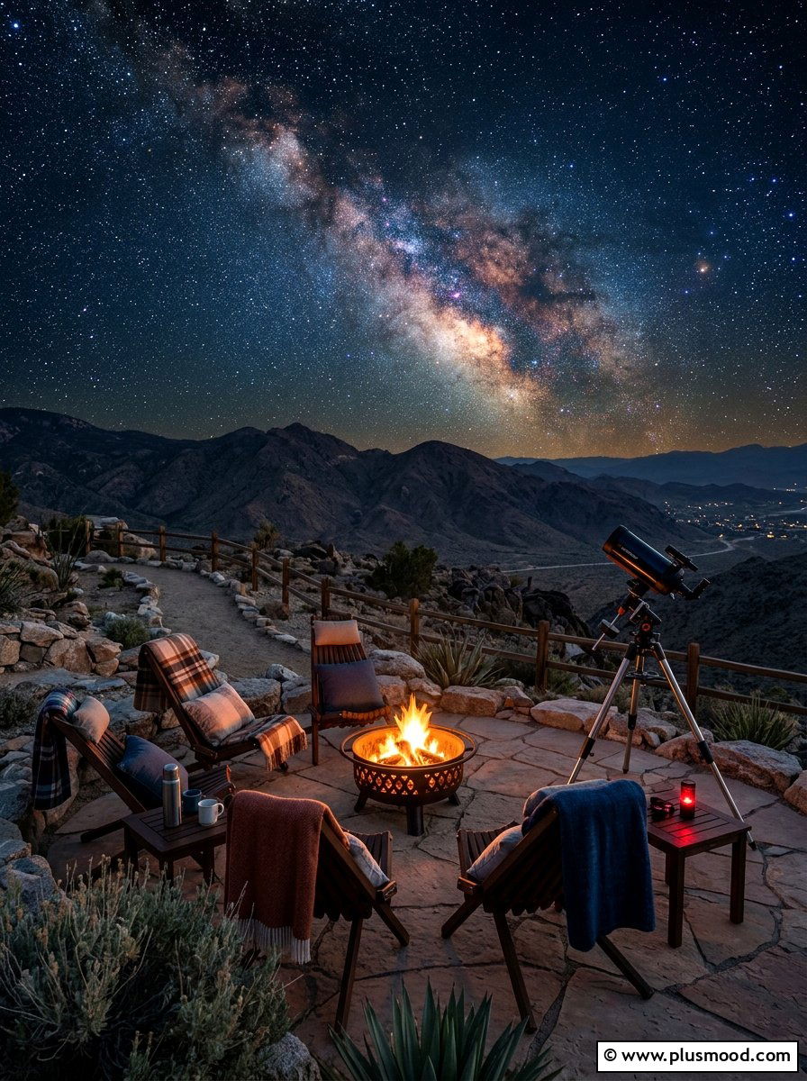 Stargazing lounge area - 25 summer bonfire party ideas