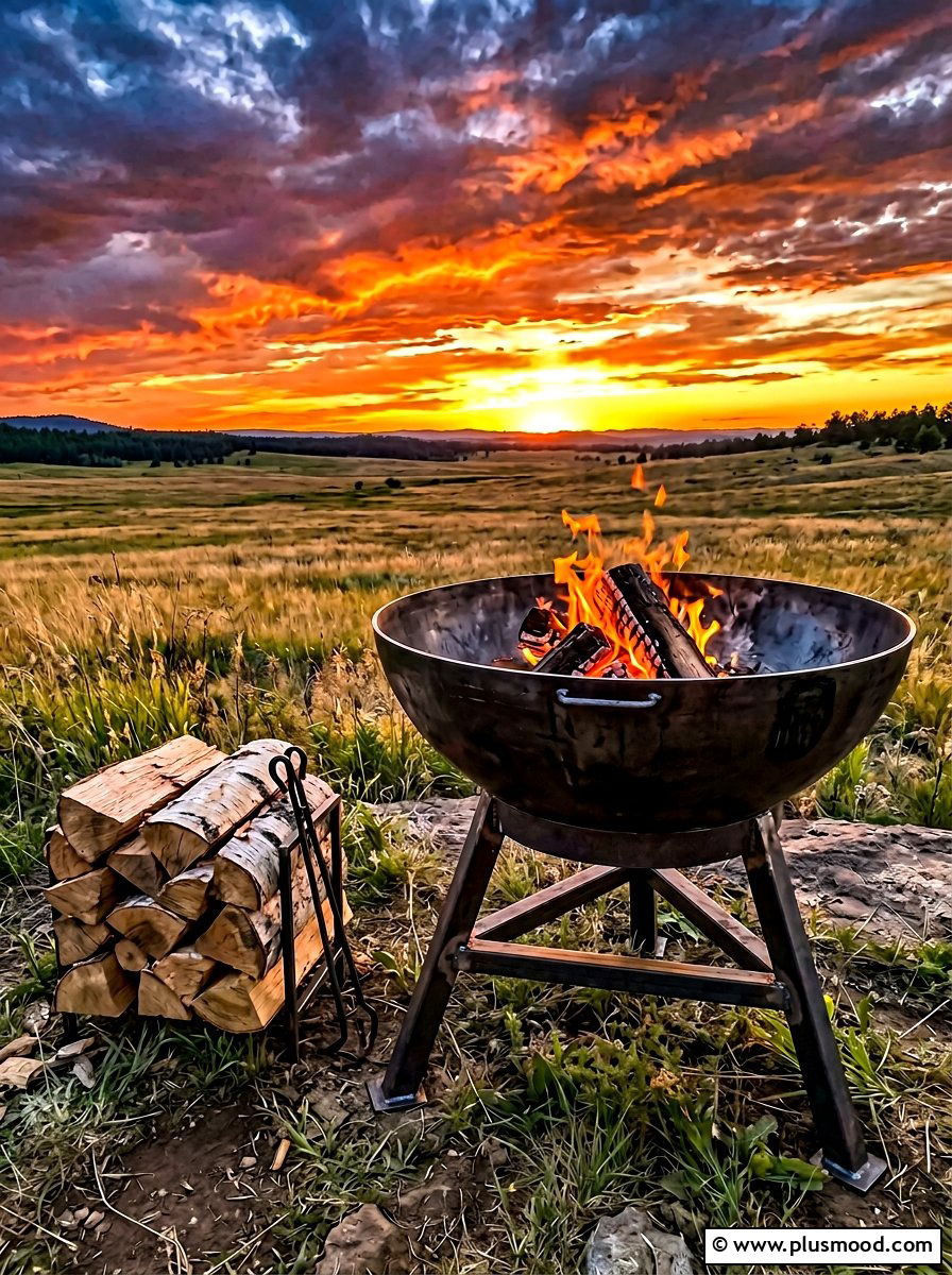 Steel Fire Pit Bowl - 25 summer patio fire pit ideas