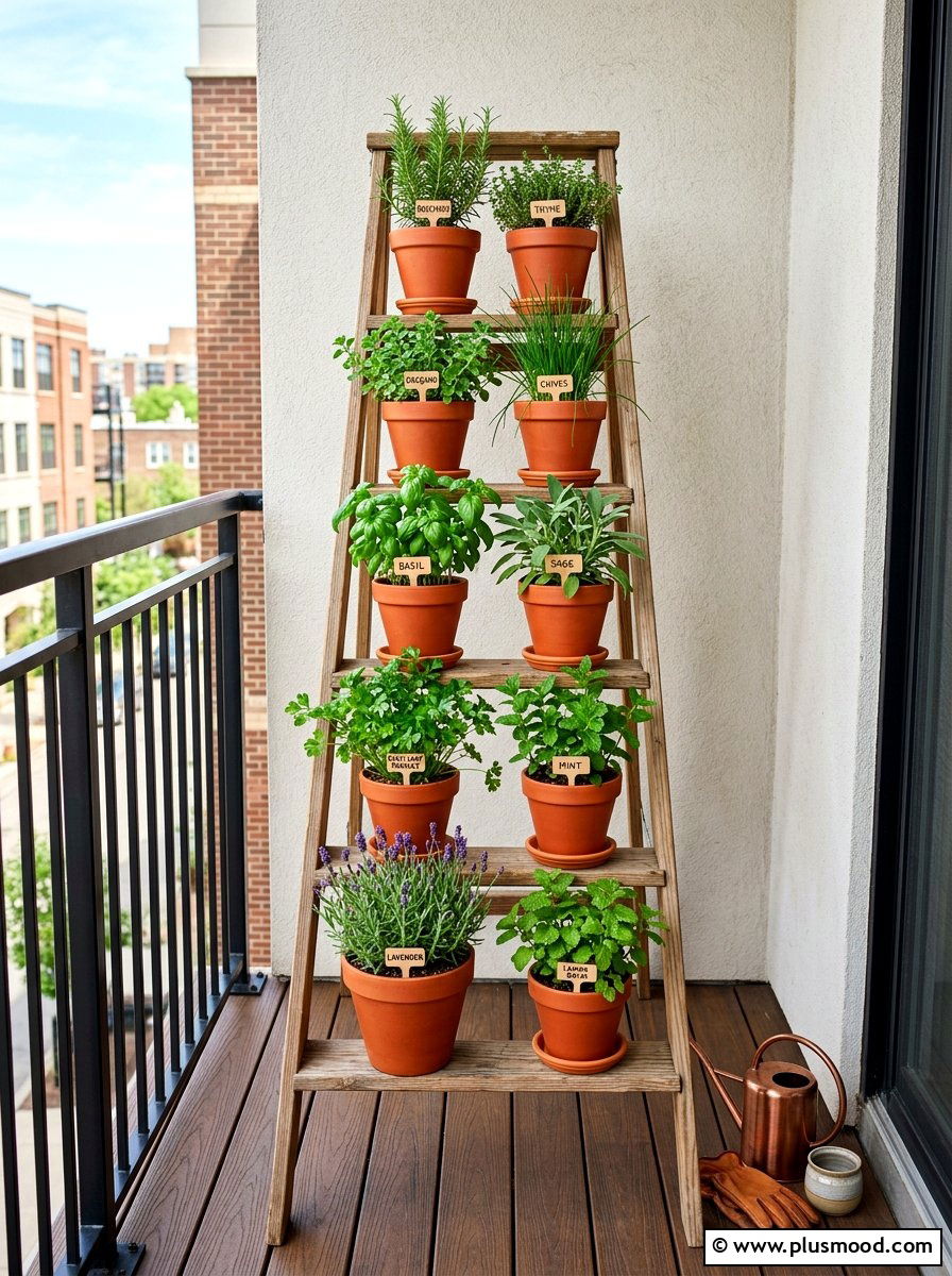Step Ladder Planter - 25 summer vegetable planter ideas