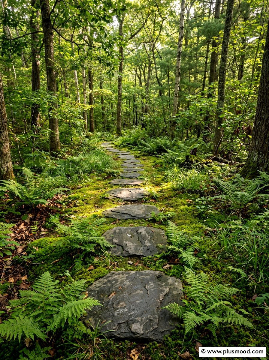 Stepping Stone Path - 25 small backyard ideas with curved path
