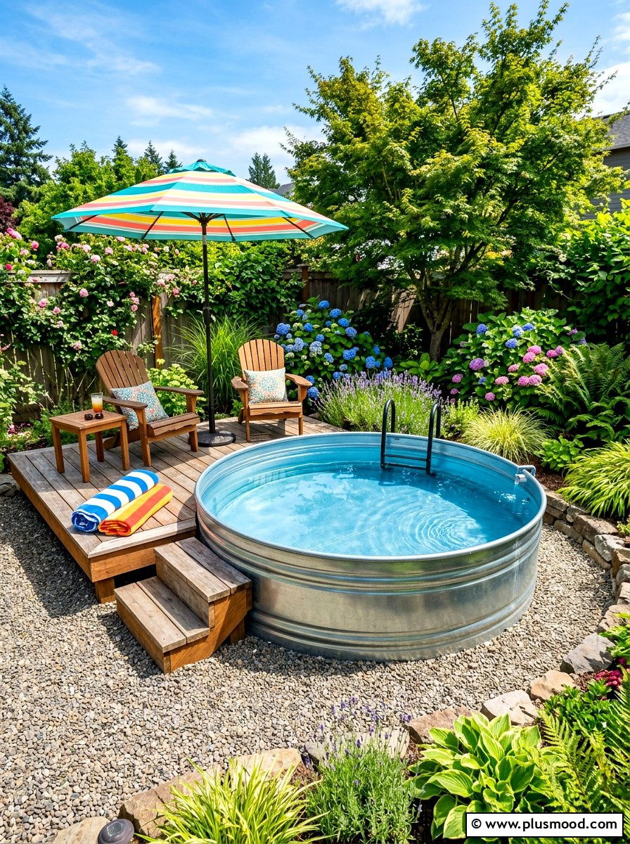 Stock Tank Pool - 25 summer backyard decor ideas