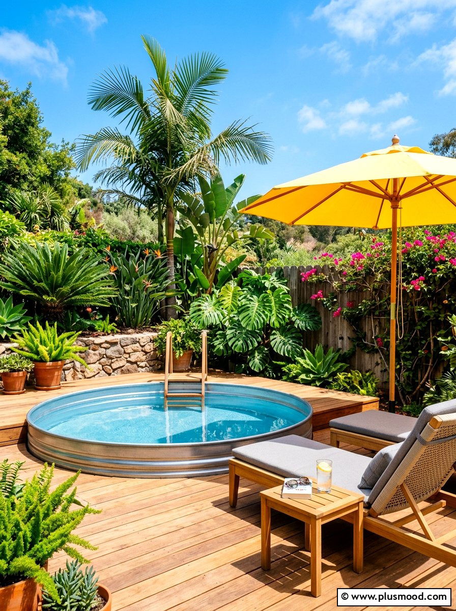 Stock Tank Pool - 25 summer backyard reading nook ideas