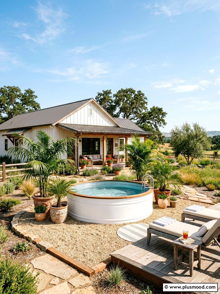 Stock Tank Pool - 25 summer budget pool area ideas