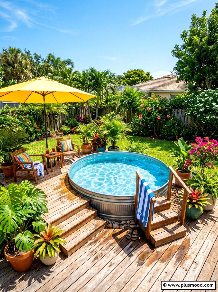 Stock Tank Pool - 25 summer summer barbecue ideas