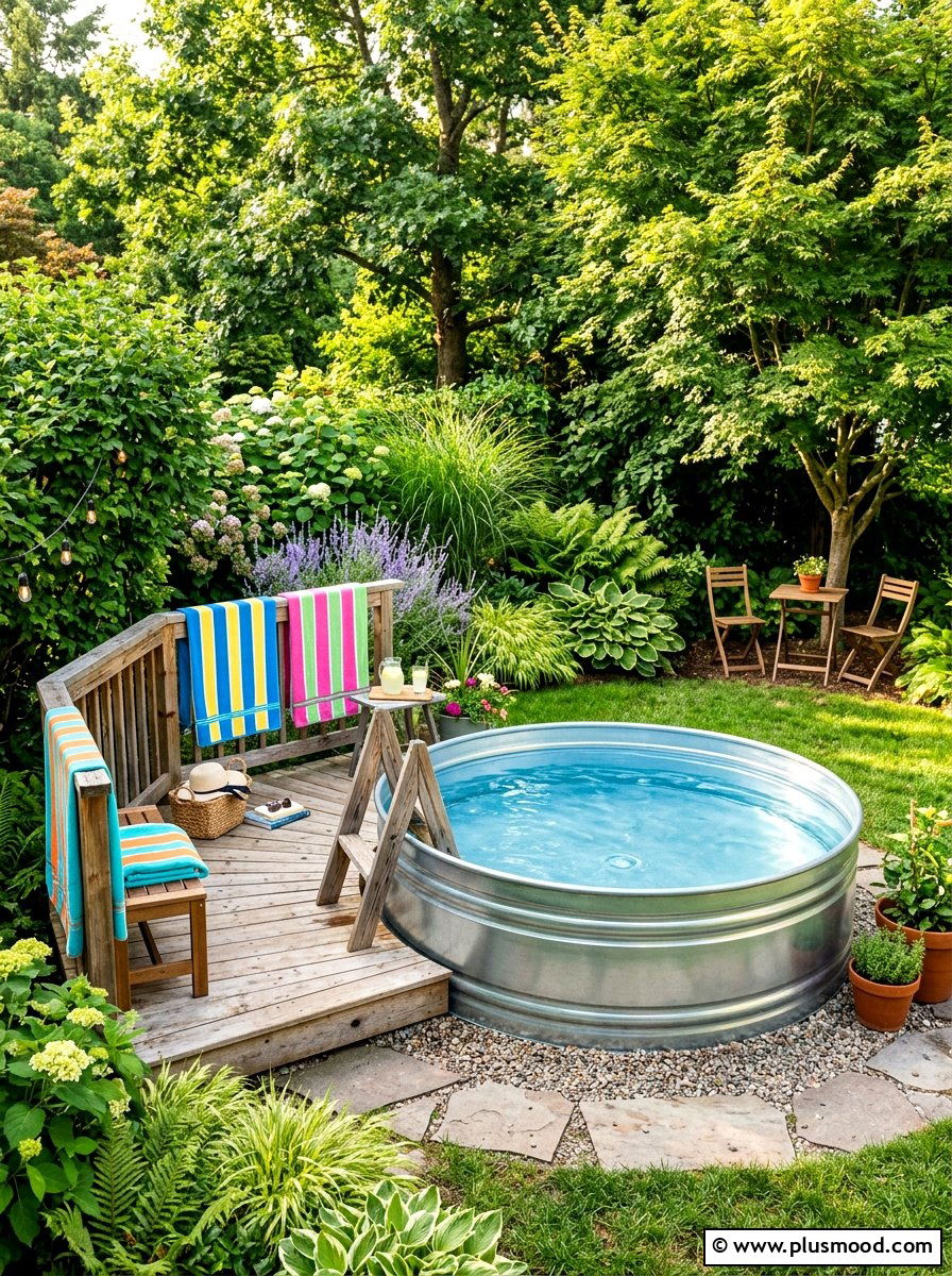 Stock Tank Pool - 25 popular summer backyard ideas