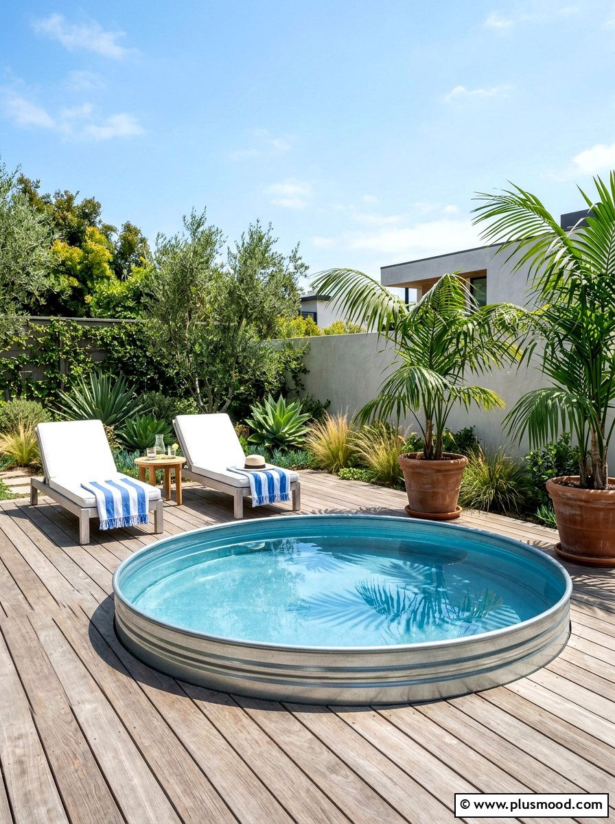 Stock Tank Pool Area - 25 best summer backyard ideas