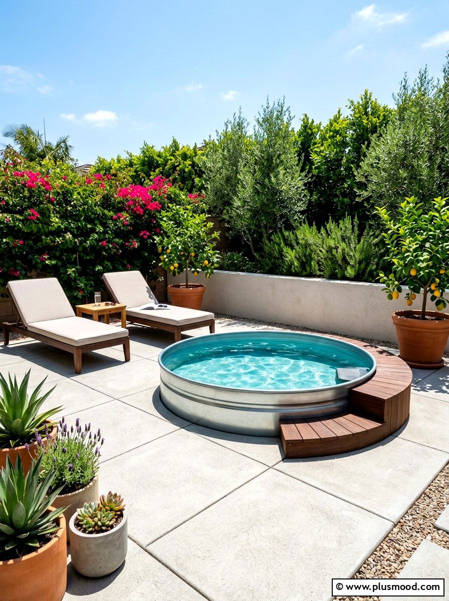 Stock Tank Pool For Small Patio - 25 summer stock tank pool ideas