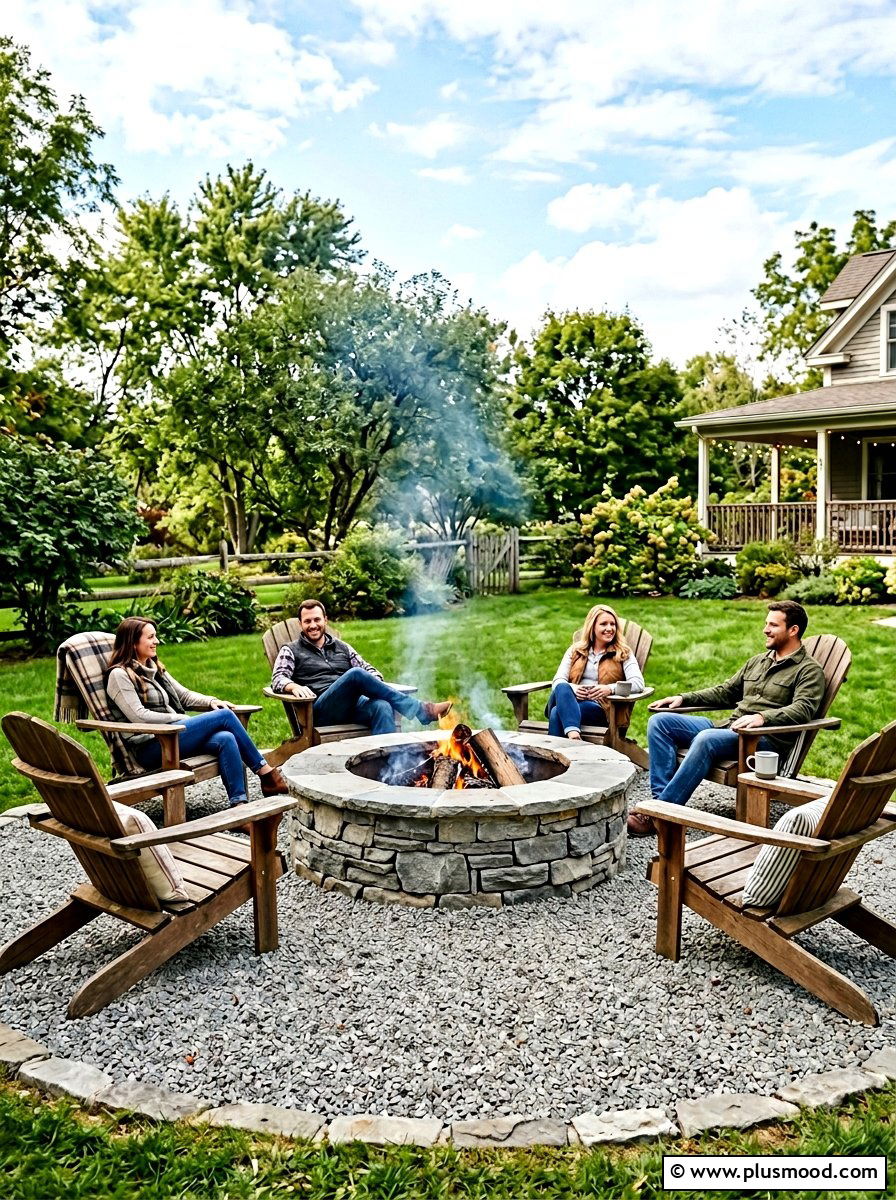 Stone Fire Pit - 25 summer garden ideas on a budget