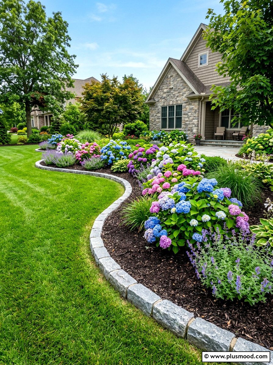 Stone Garden Edging - 25 summer landscape refresh ideas