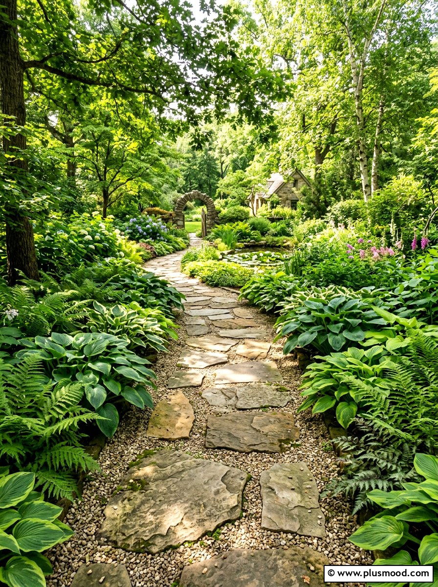 Stone Garden Path - 25 summer small garden ideas