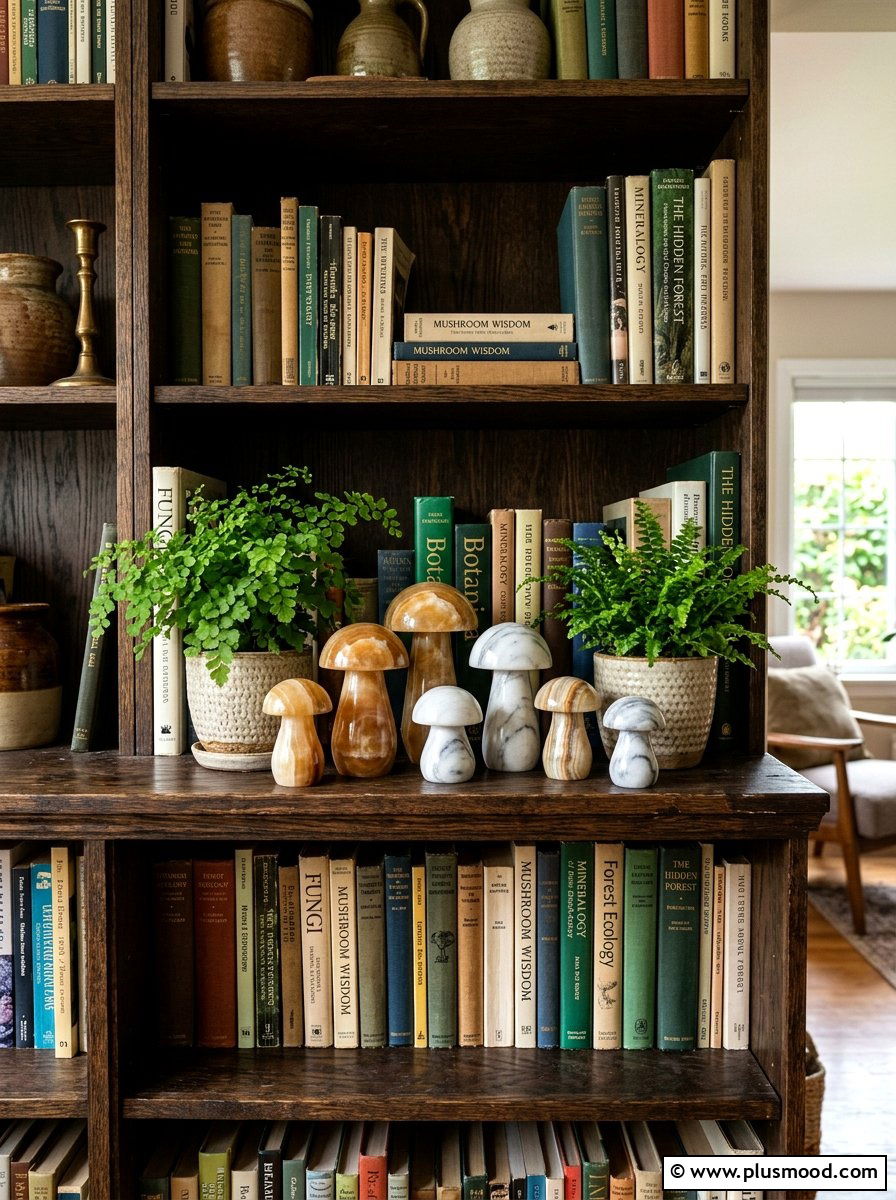 Stone Mushroom Decor - 25 summer botanical decor ideas