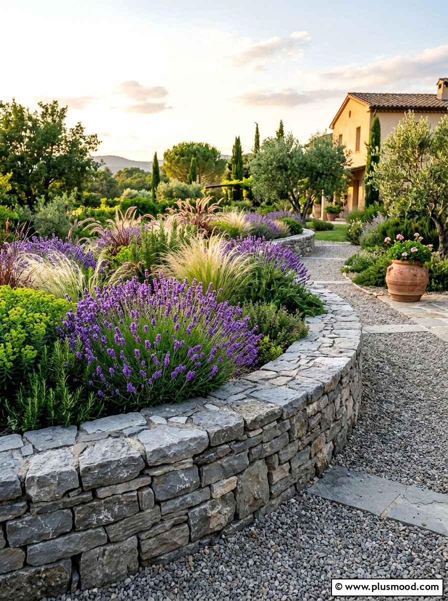 Stone Raised Garden Border - 25 summer raised garden bed ideas