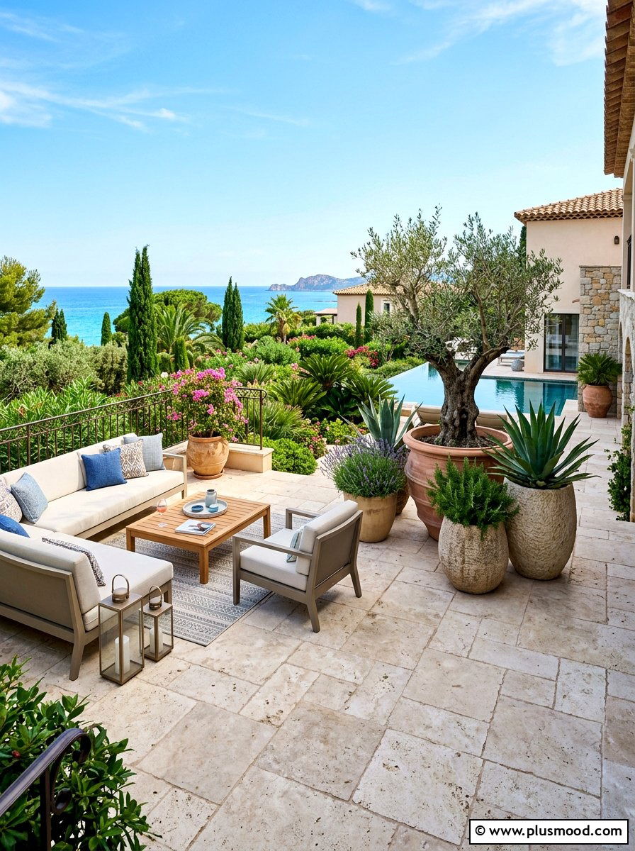 Stone Tile Patio Floor - 25 summer relaxed luxury decor ideas