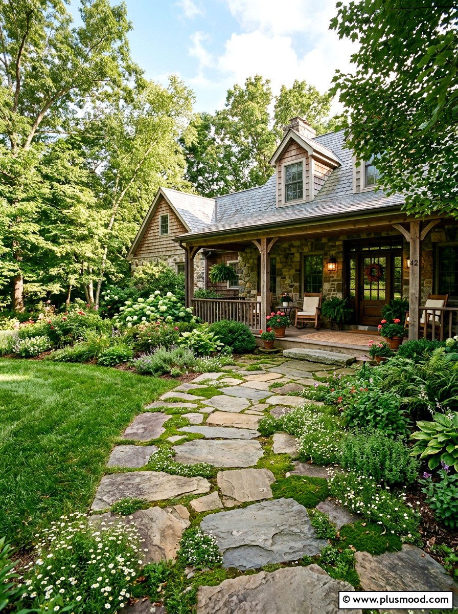 Stone Walkway Landscaping - 25 summer front porch landscaping ideas