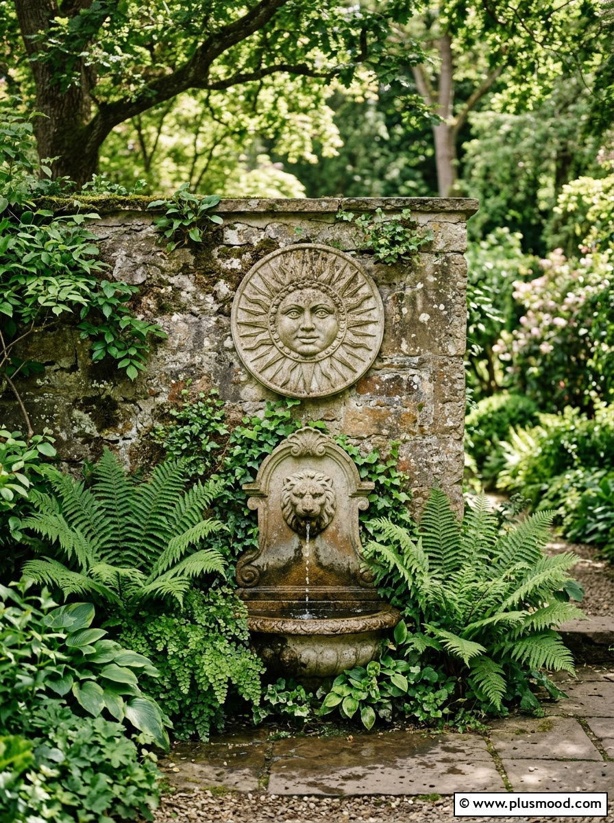 Stone garden wall plaques - 25 outdoor garden decor ideas with wall art