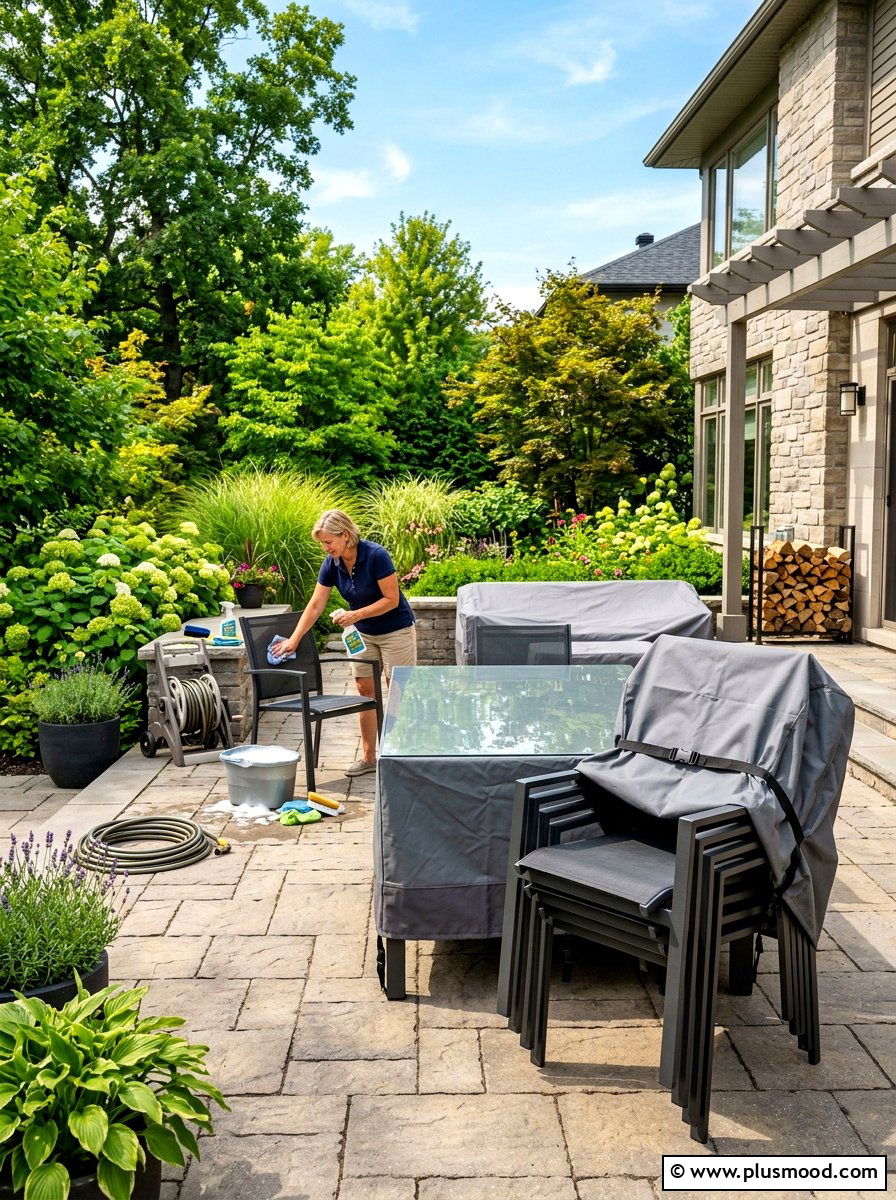 Storing Patio Furniture - 25 end of summer garden cleanup ideas