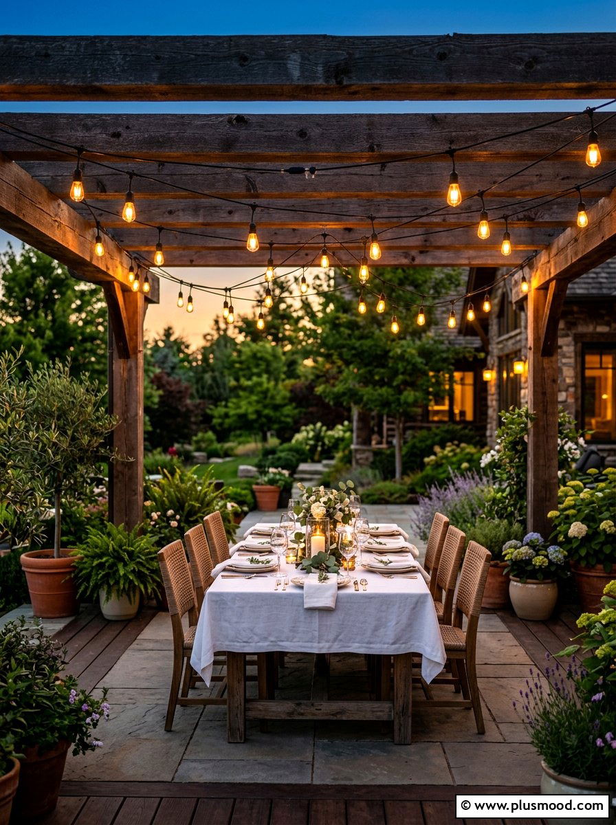 String Light Ambiance - 25 summer backyard party ideas
