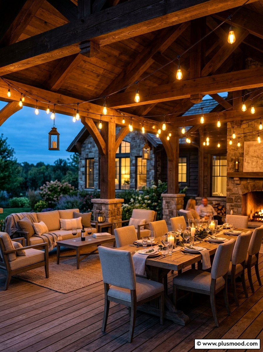 String Light Ambiance - 25 summer porch party ideas