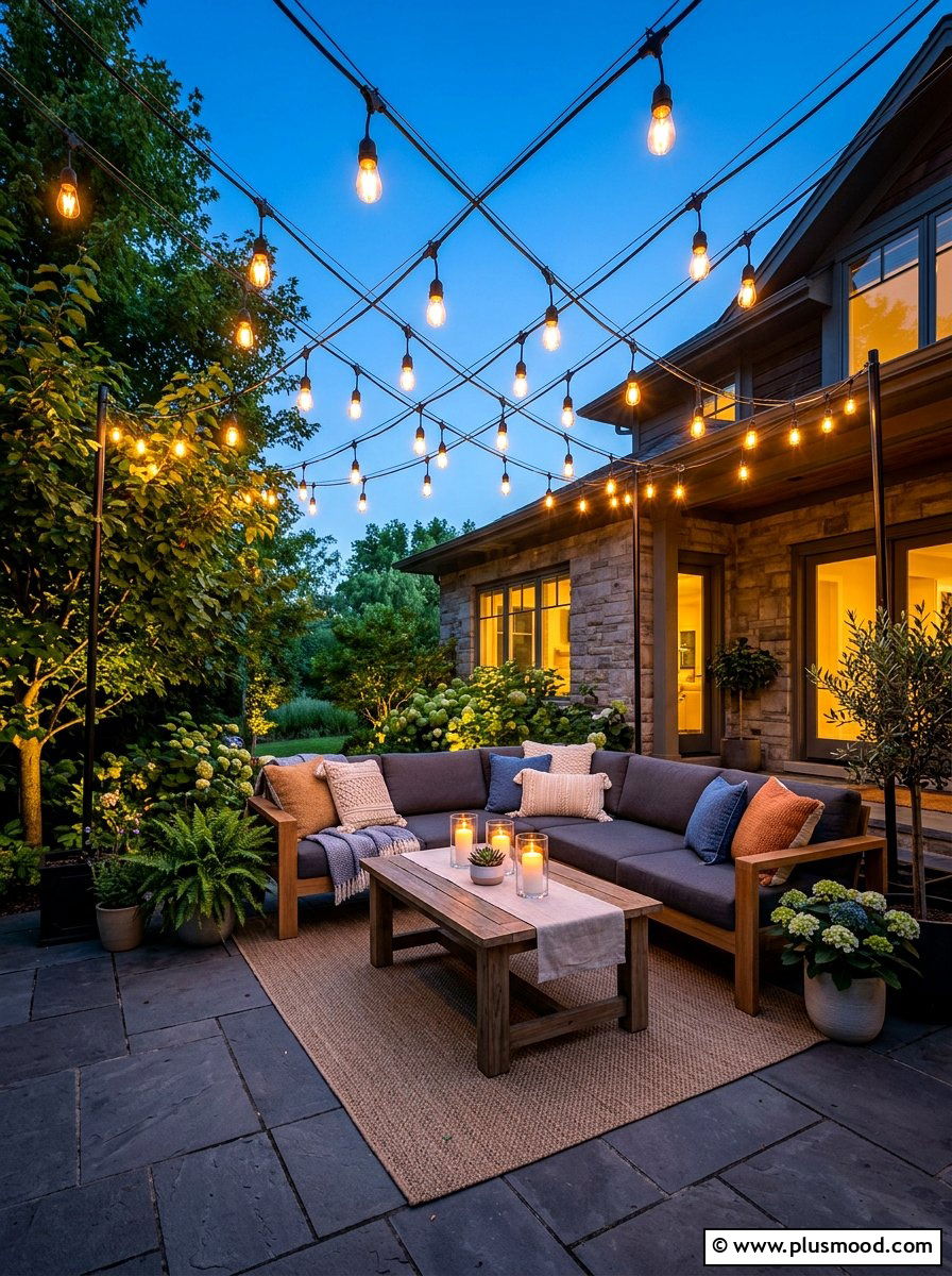 String Lighting - 25 summer outdoor entertaining ideas
