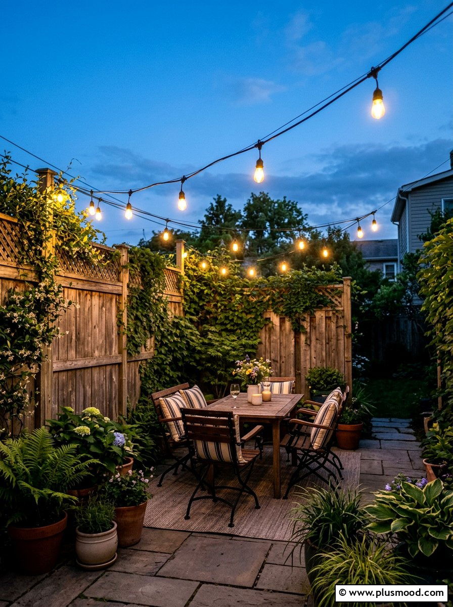 String Lights - 25 small backyard ideas for weddings