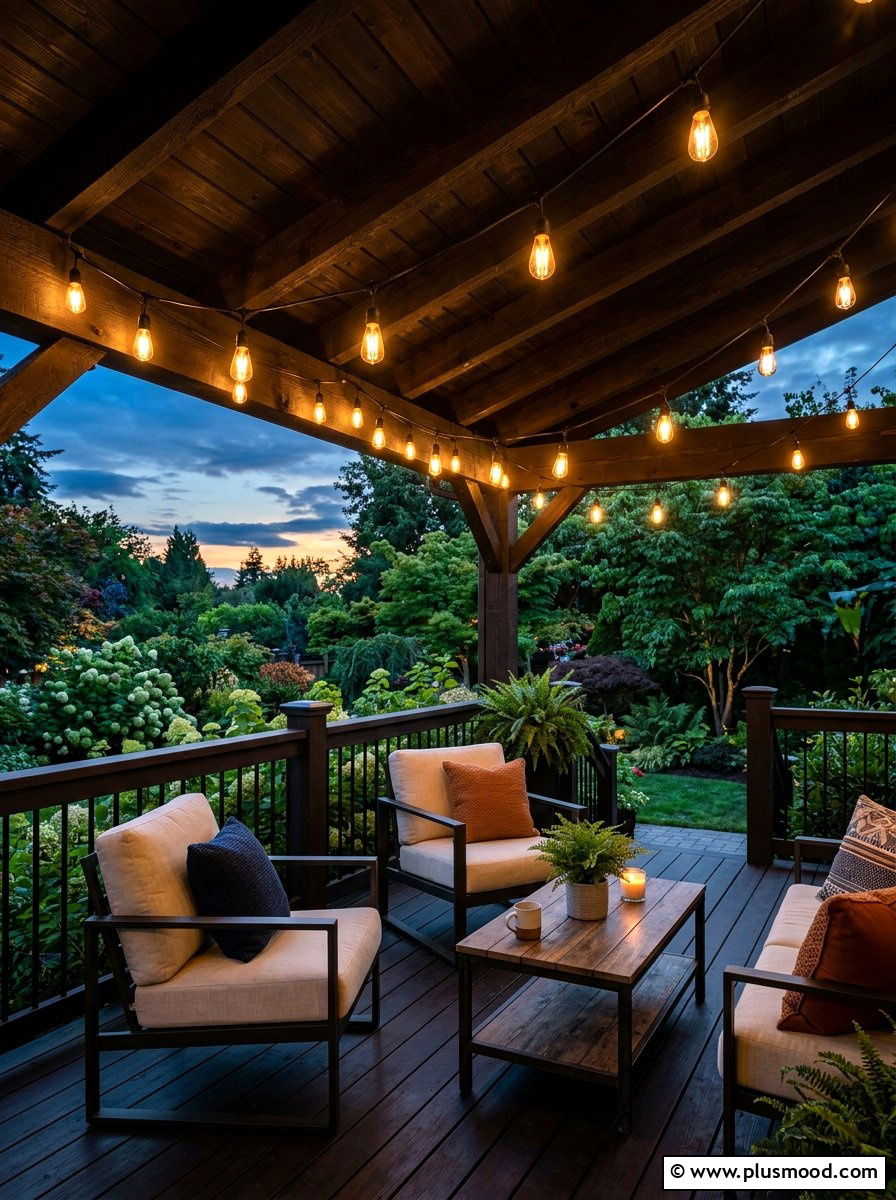 String Lights For Porch - 25 easy summer porch decorating ideas