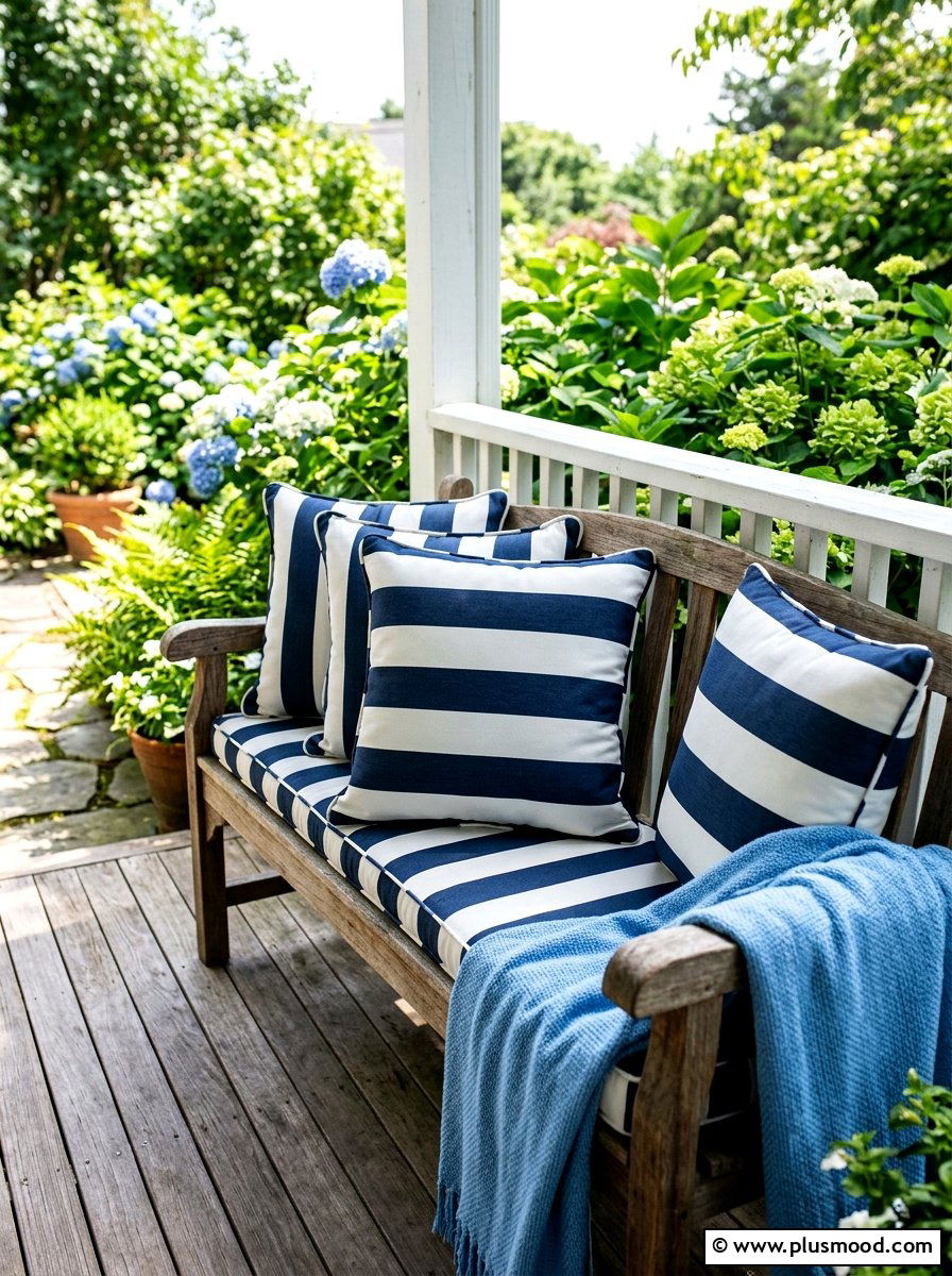 Striped Outdoor Pillow