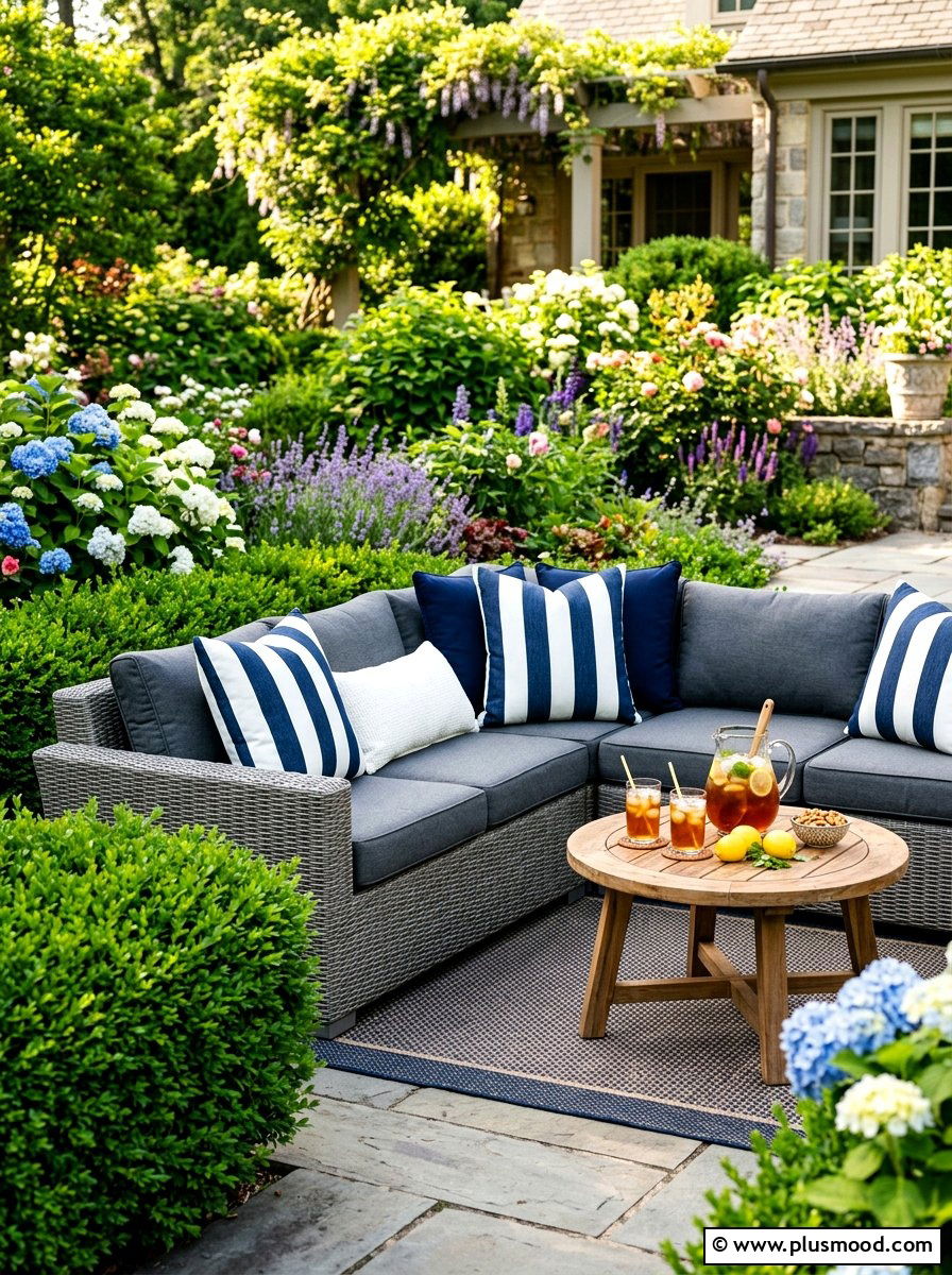 Striped Outdoor Pillows - 25 beautiful summer home decor ideas
