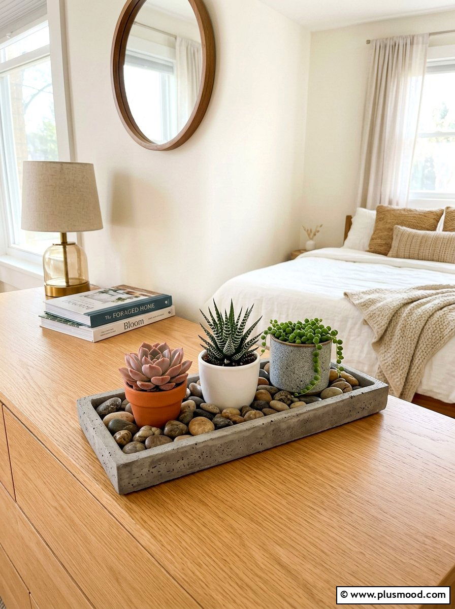 Succulent Bedroom Tray - 25 summer bedroom tray decor ideas