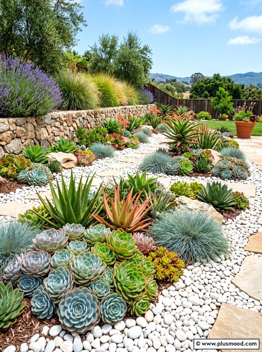 Succulent Garden - 25 summer landscaping ideas