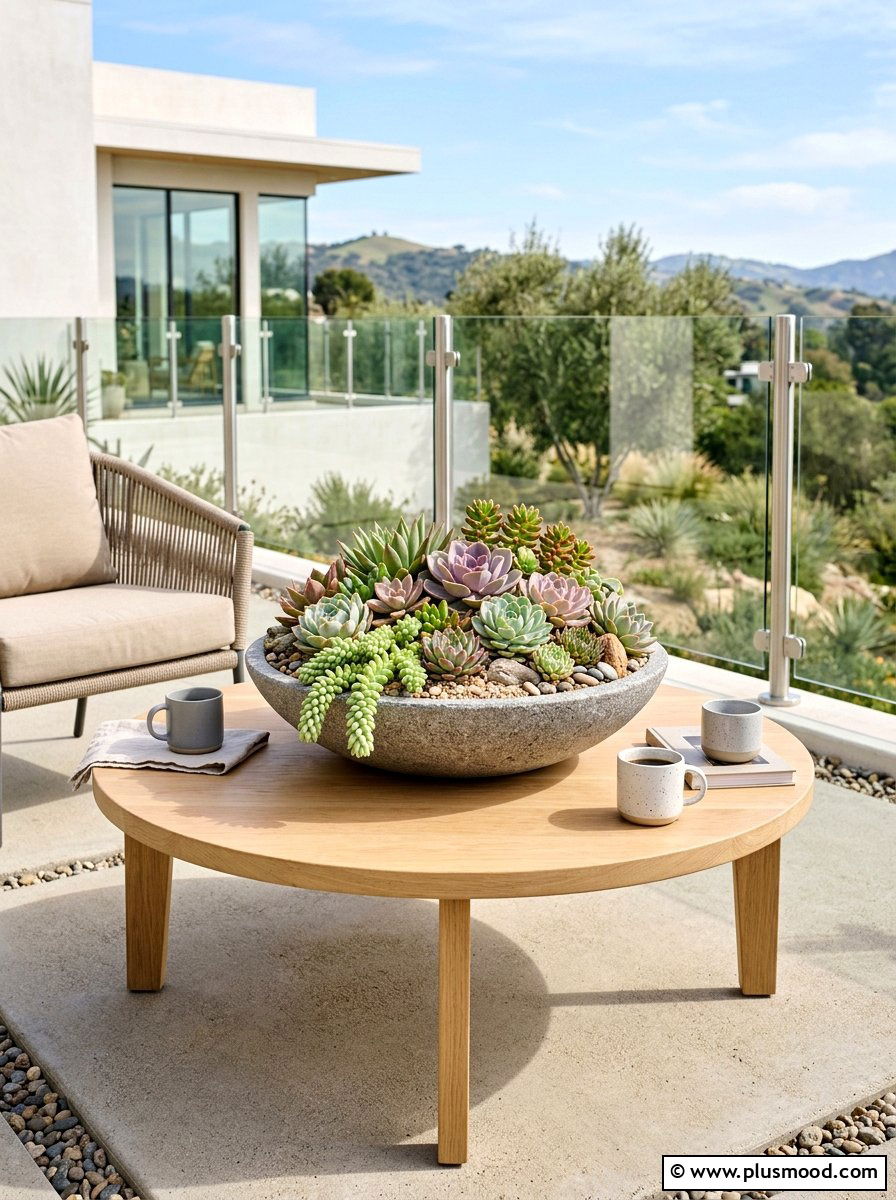 Succulent Gardens For Small Tables - 25 summer patio flower ideas