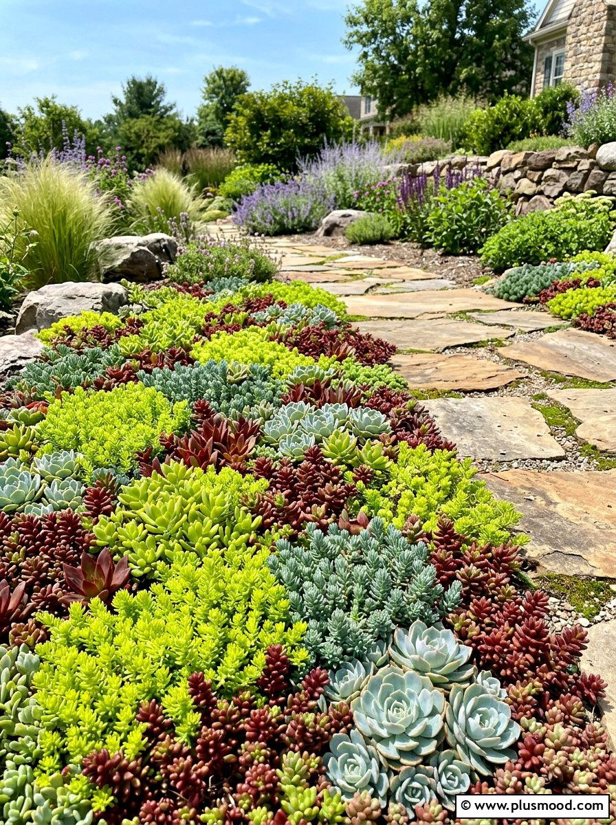 Succulent Ground Cover - 25 summer succulent garden ideas