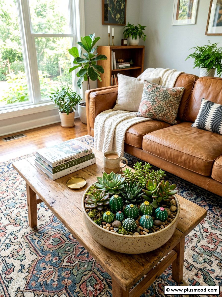 Succulent Rock Mix - 25 painted rock ideas with cactus design