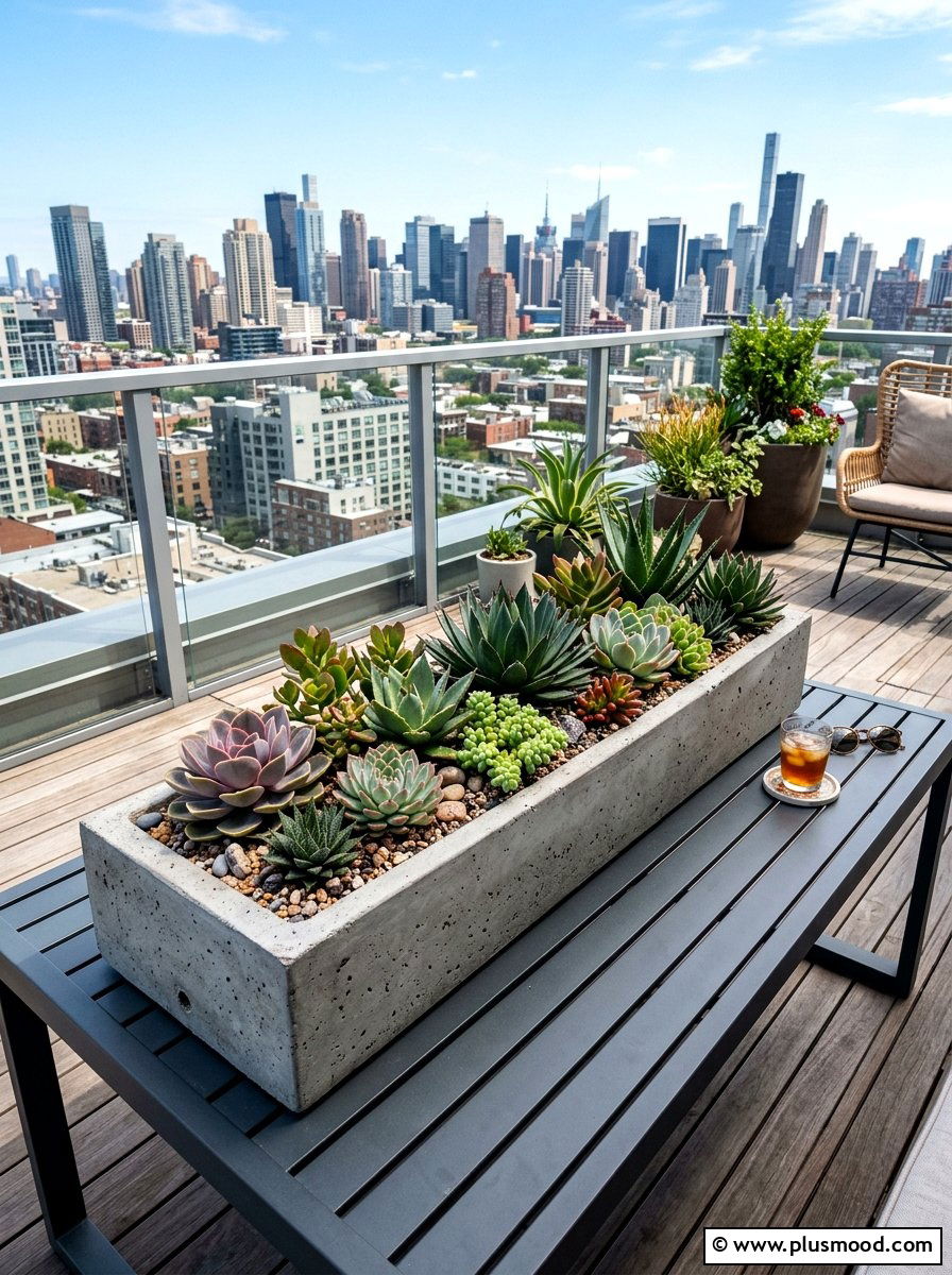 Succulent garden table decor - 25 summer outdoor centerpiece ideas