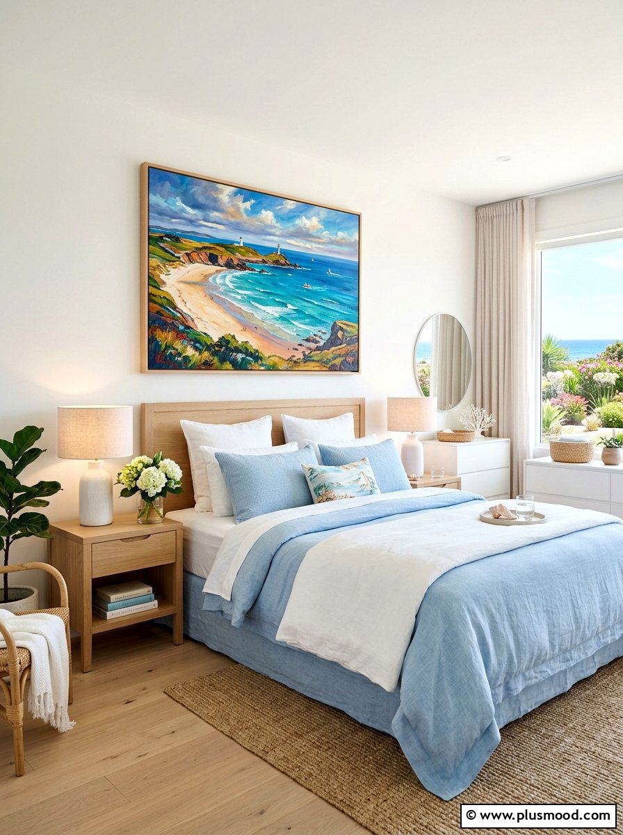 Summer Coastal Painting Bedroom - 25 summer wall decor ideas for bedroom