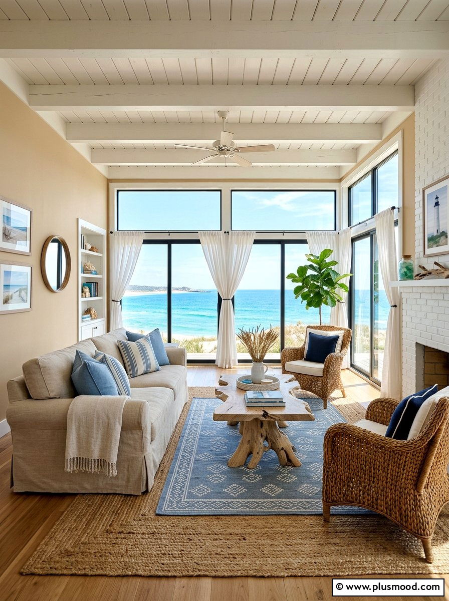 Summer Cottage Coastal Living Room - 25 summer cottage home decor ideas
