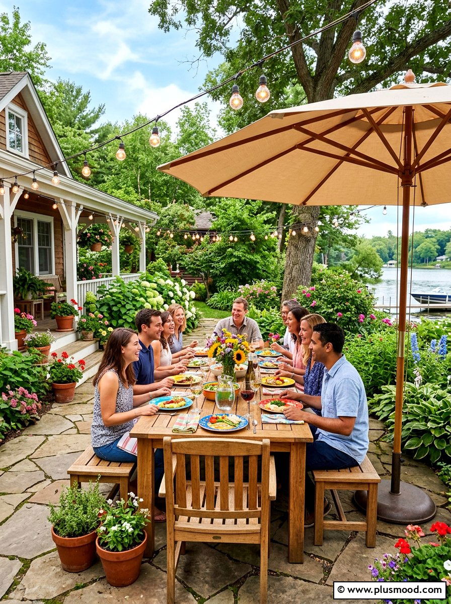 Summer Cottage Outdoor Dining Space - 25 summer cottage home decor ideas