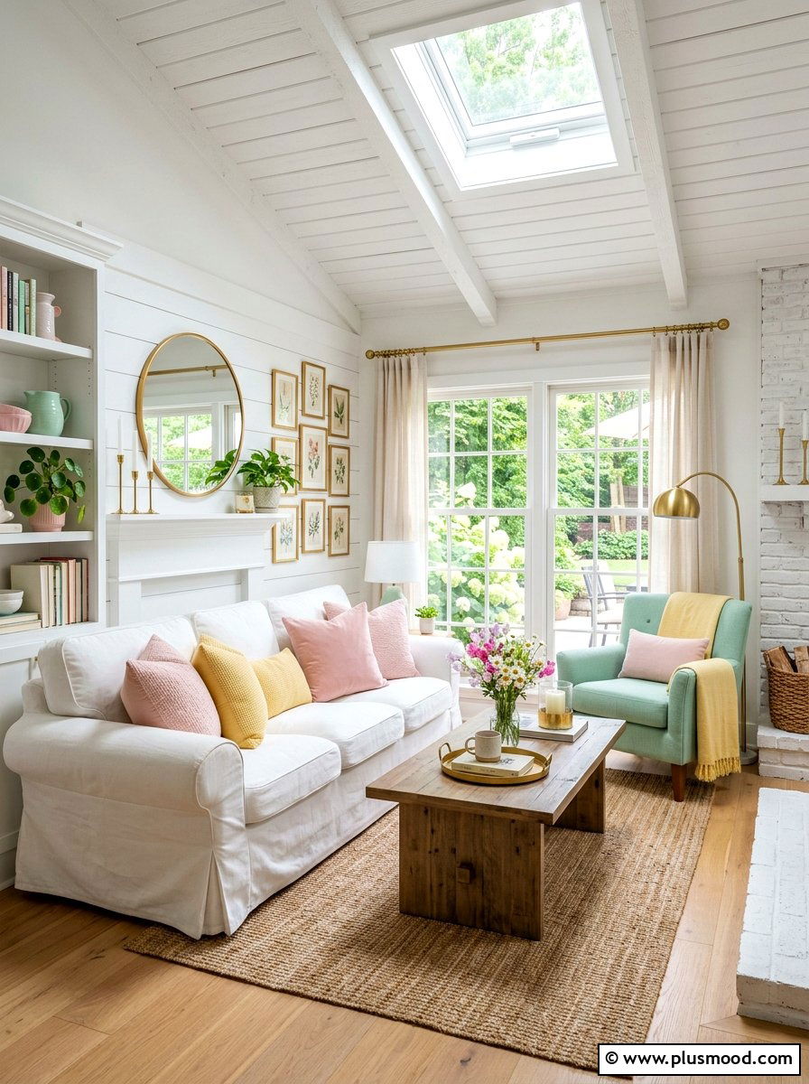 Summer Cottage Pastel Living Room - 25 summer cottage home decor ideas