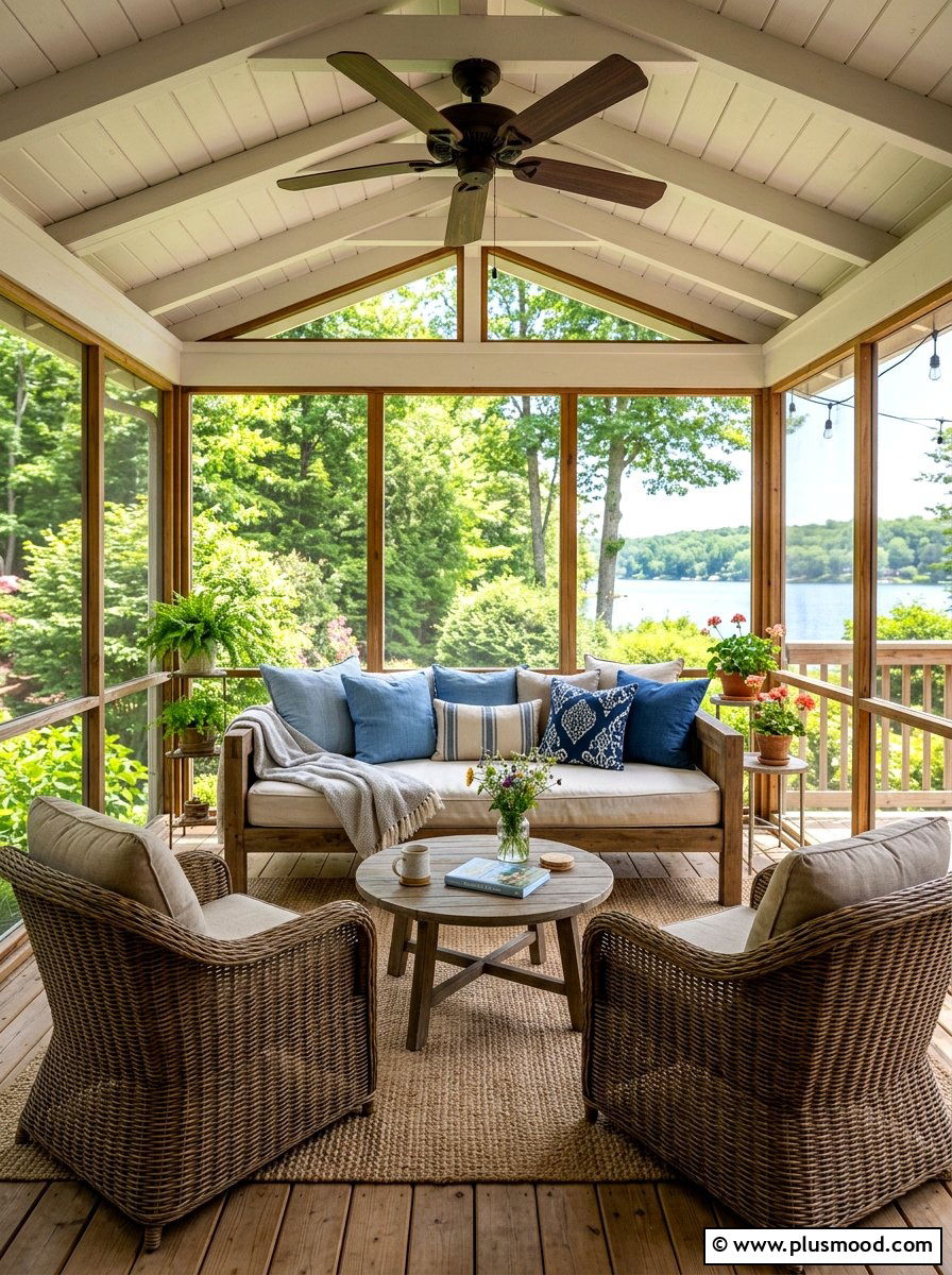 Summer Cottage Screened In Sunroom - 25 summer cottage home decor ideas