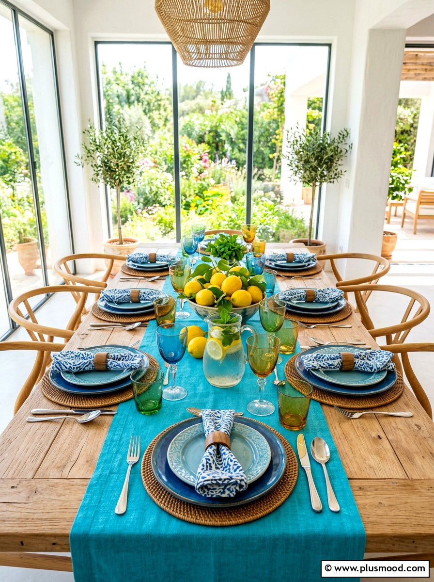 Summer Dining Table - 25 summer colorful decor ideas