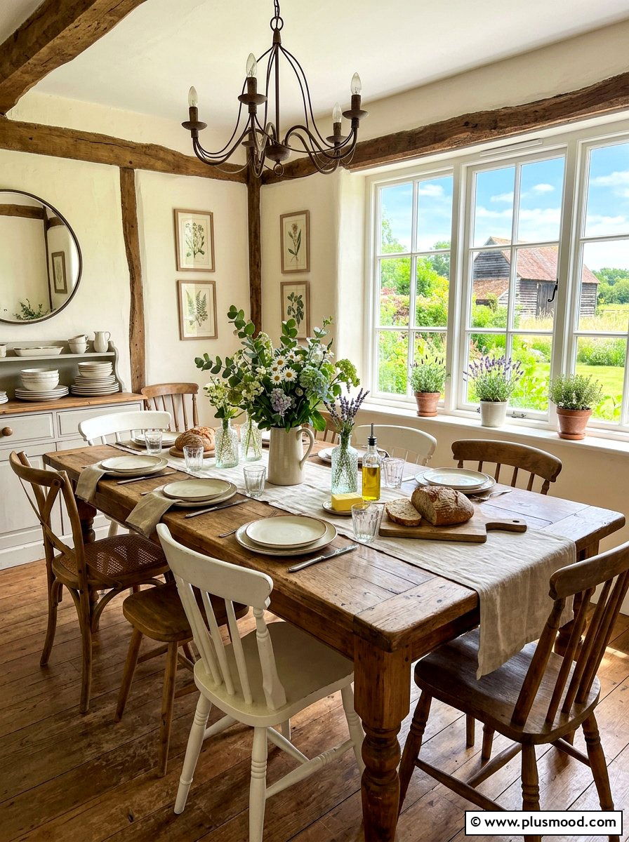 Summer Farmhouse Dining Room - 25 summer rustic summer decor ideas