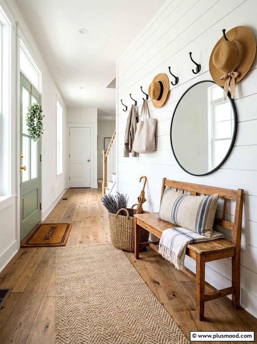 Summer Farmhouse Entryway - 25 summer modern farmhouse summer decor ideas