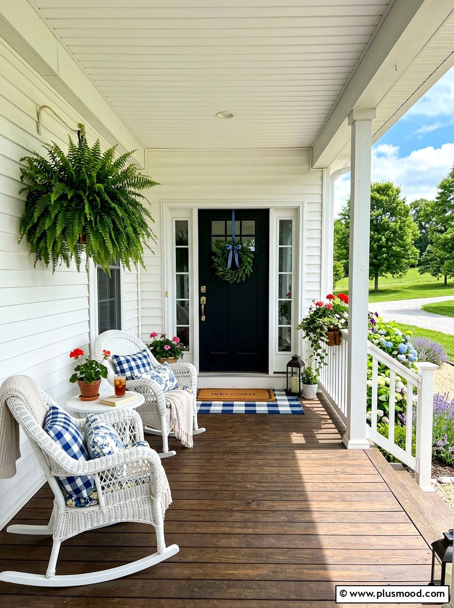 Summer Farmhouse Porch - 25 summer modern farmhouse summer decor ideas