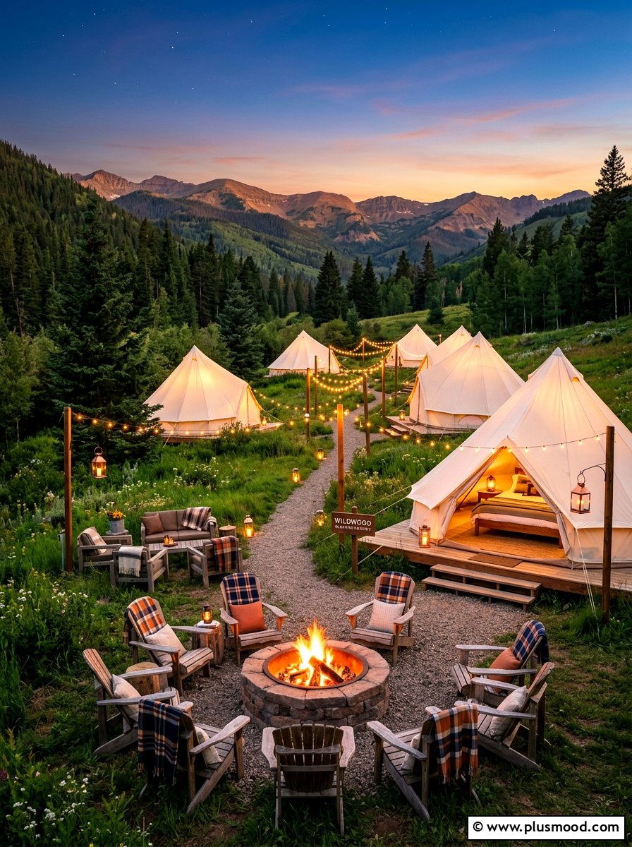 Summer Glamping Retreat - 25 summer outdoor birthday party ideas