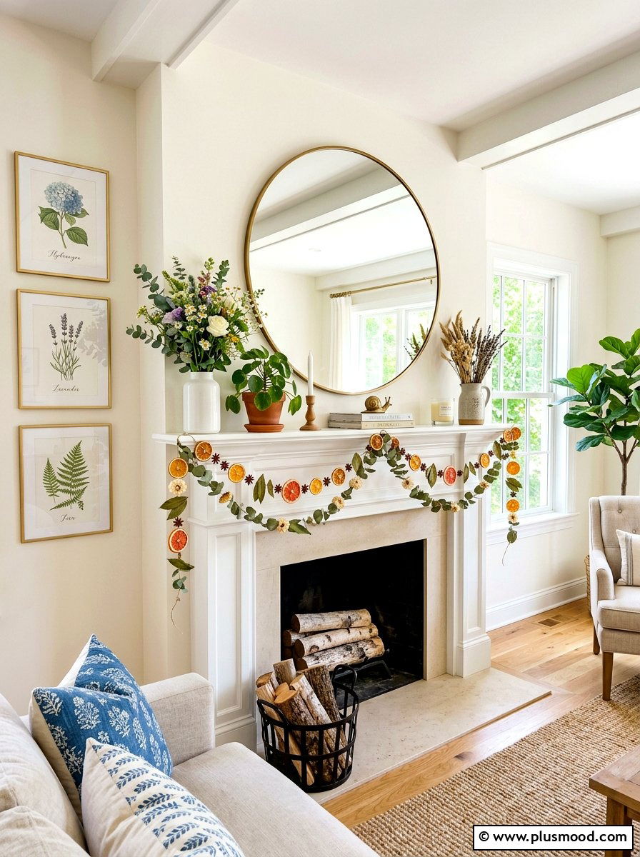 Summer Mantel Decor - 25 cheap summer home decor ideas
