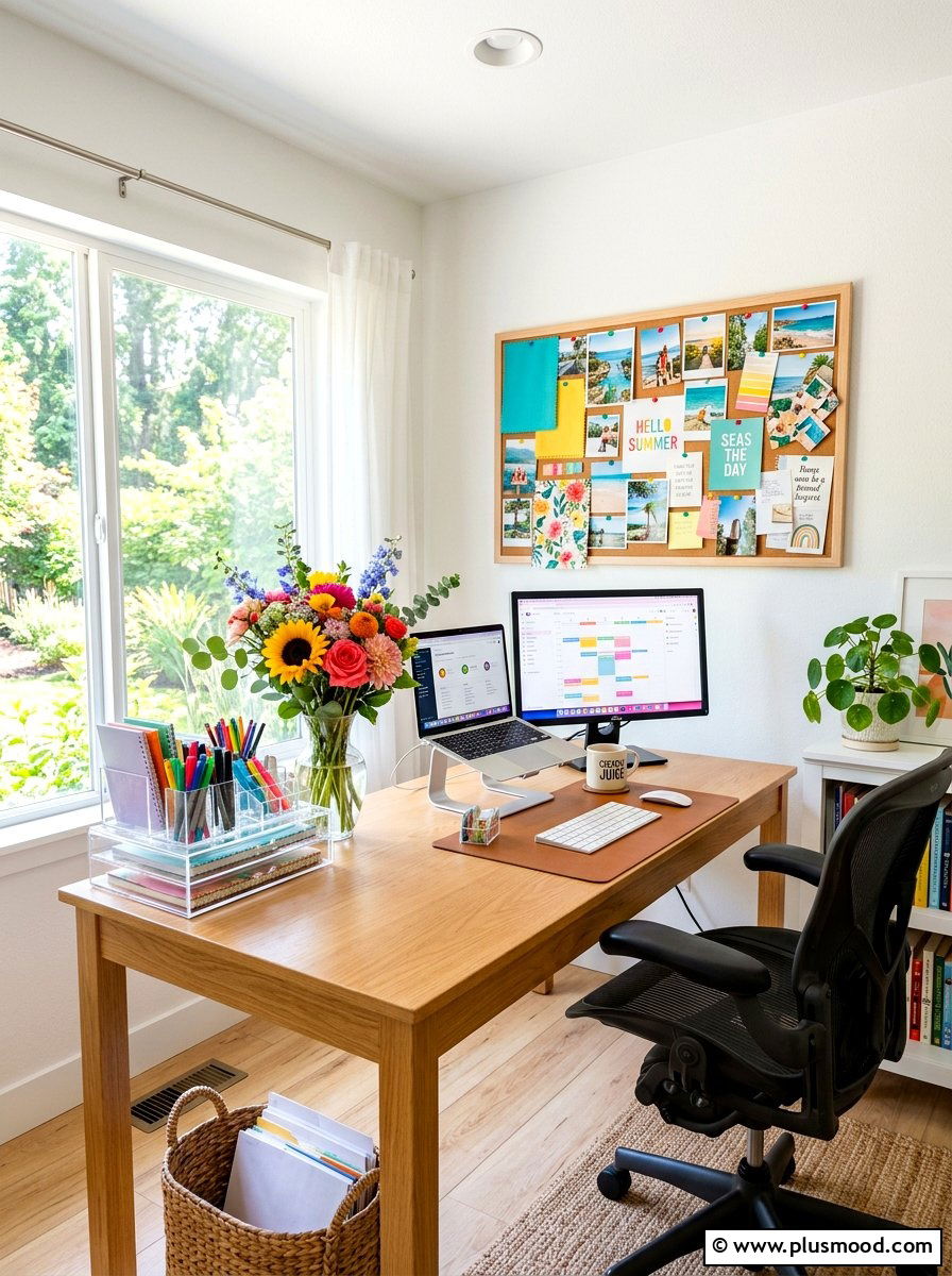 Summer Office Decor - 25 cheap summer home decor ideas