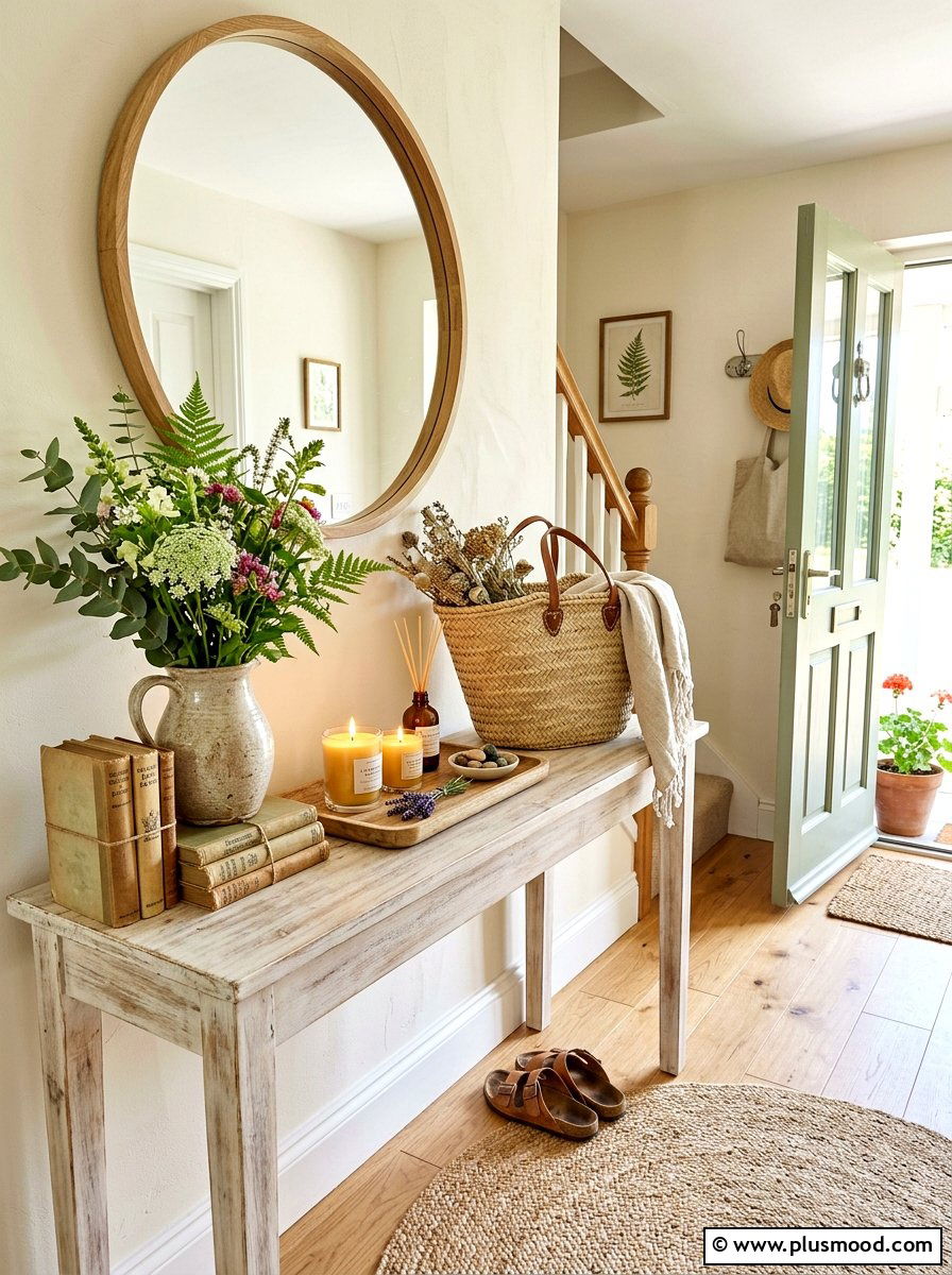 Summer Rustic Entryway Table - 25 summer rustic summer decor ideas