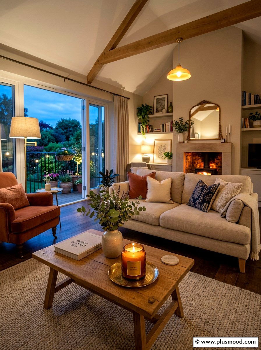 Summer Scented Candle - 25 summer coffee table decor ideas